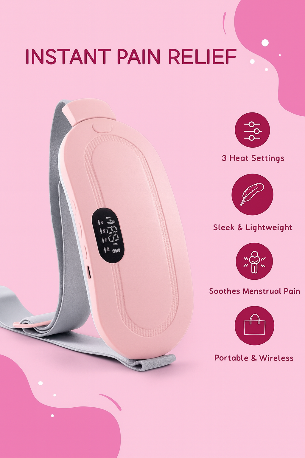Portable Menstrual Relief Heating Belt